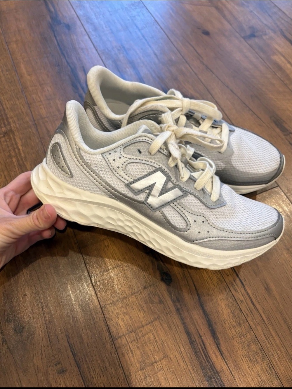 Women's New Balance Fresh Foam Arishi V4 Tiralux Silver Metallic Reflection 8.5
